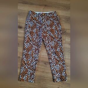 Lilly Pulitzer Kelly Stretch Pants in Chocolate X Onyx My Favorite Spot pattern